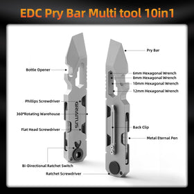 GIRIAITUS pry bar showing wrenches and crowbar for on-site fixes