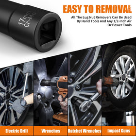 GIREORAN wheel lock removal kit 19mm size tackles seized fasteners