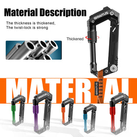 GIRIAITUS carabiner multitool ruler for field measurements.
