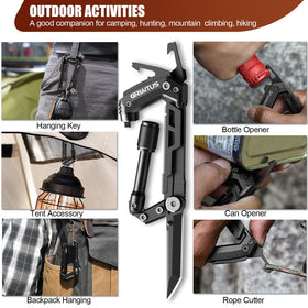 GIRIAITUS carabiner multitool screwdriver for quick outdoor repairs.
