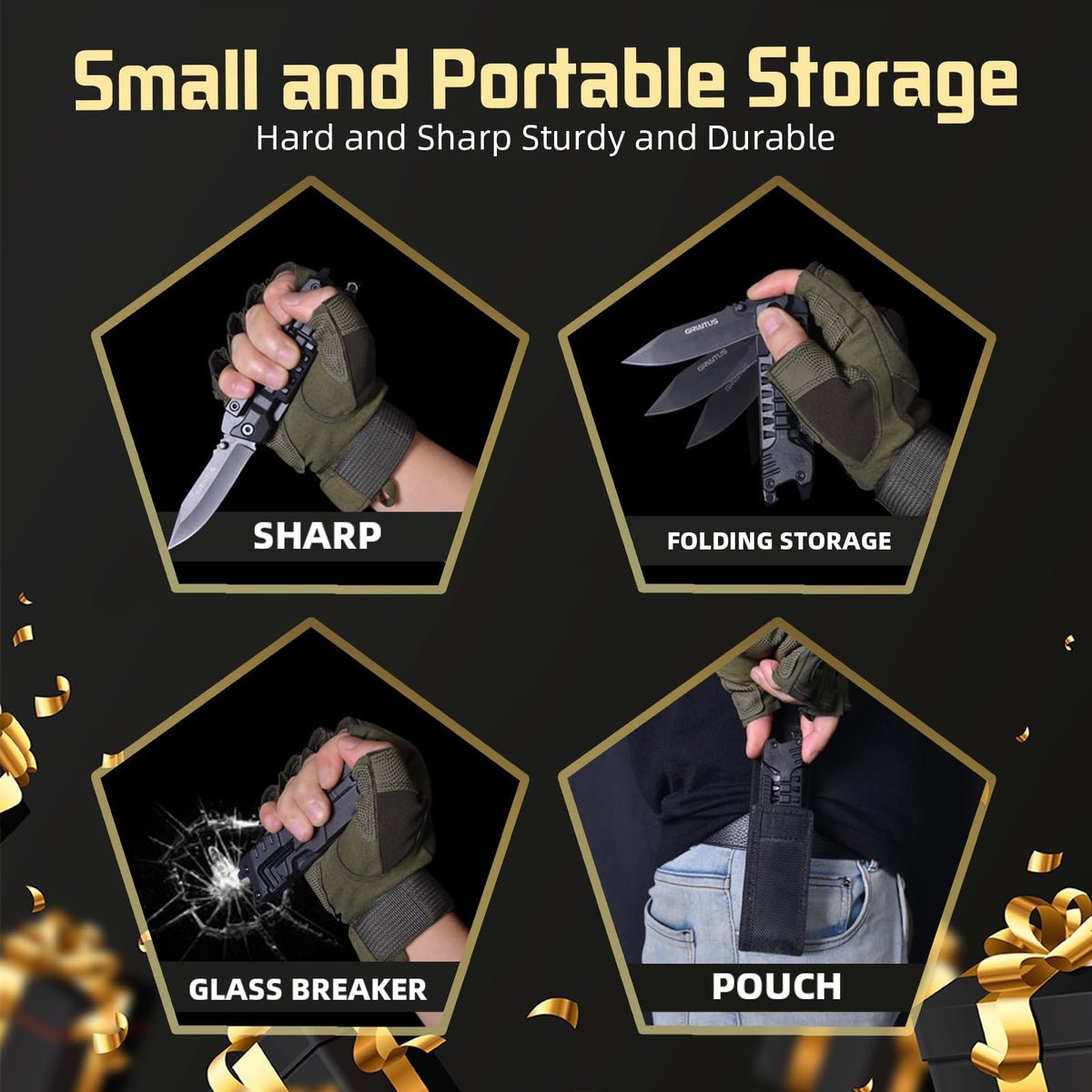 GIRIAITUS one-handed folding design prioritizes safe operation.