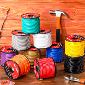 Gisafai 12-gauge orange wire supports versatile DIY projects and hobby electronics