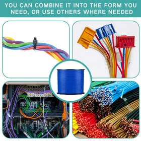 Gisafai 12-gauge white wire suits low-profile installations and clean routing