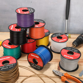 Gisafai 14ga purple wire spool for remote control projects.