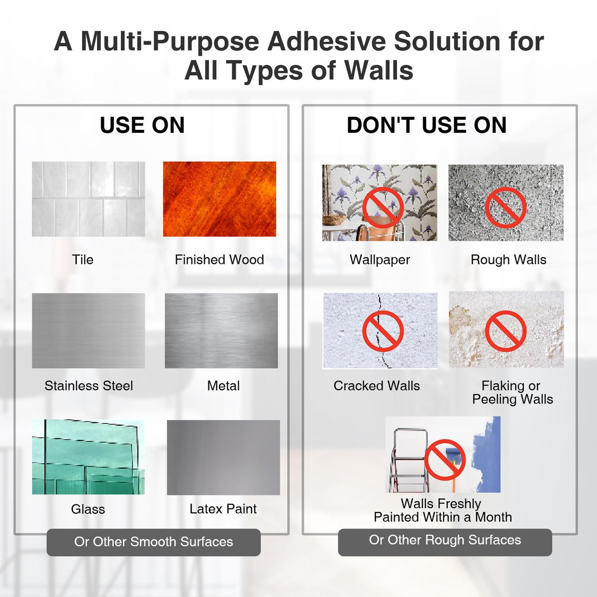 Gisde gentle removal method protects walls during detachment