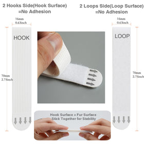 Gisde heavy-duty strips close-up highlighting strong adhesive for secure holds.