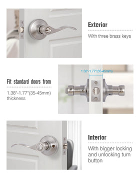 GITRANG solid metal construction with satin nickel finish for durability