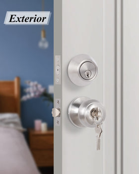 GITRANG stainless steel knobs with copper lock and corrosion-resistant finish.
