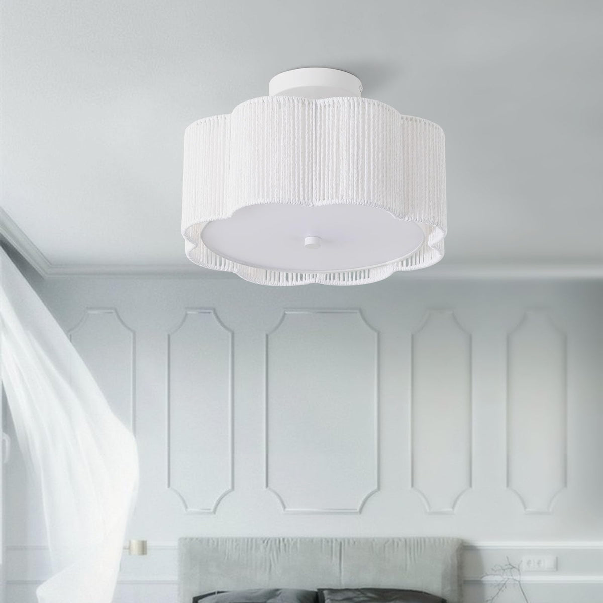 Giutna fixture supports 3x E26 bulbs for versatile lighting options.