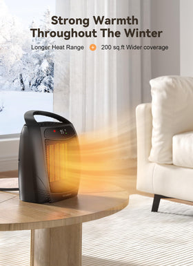 GiveBest space heater safety protections prevent overheating and tip-overs indoors