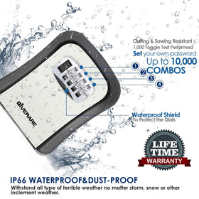 GIVERARE key hider with dust-proof cover protects dials from debris.