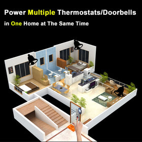 GIVEUBED transformer compatible with most doorbell brands.