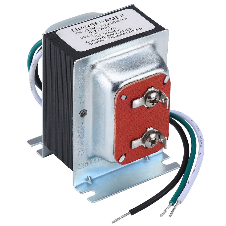 GIVEUBED doorbell transformer front view showing compact 16V 30VA supply.