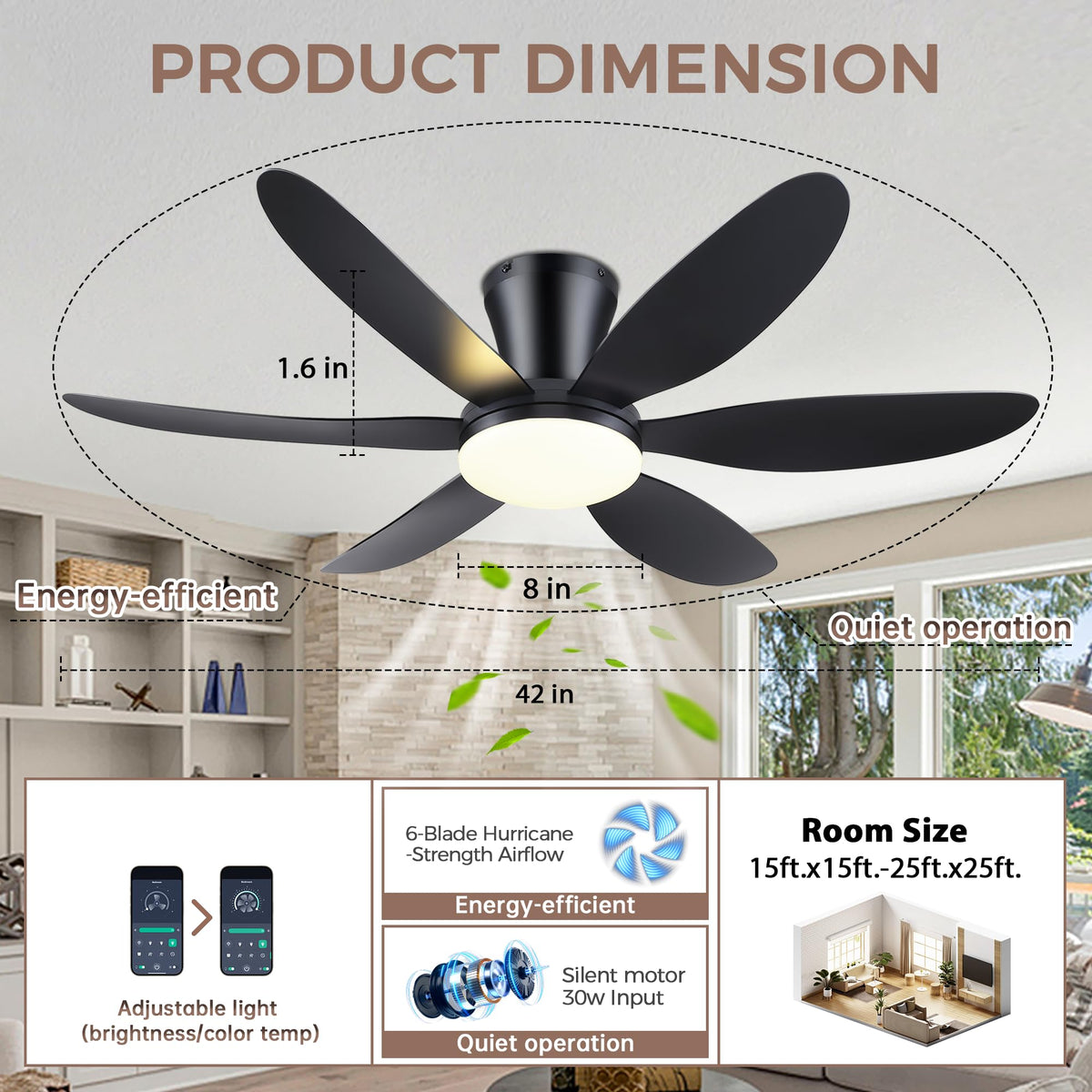 GJeg 3-color temperature lighting provides warm to cool options for living spaces.