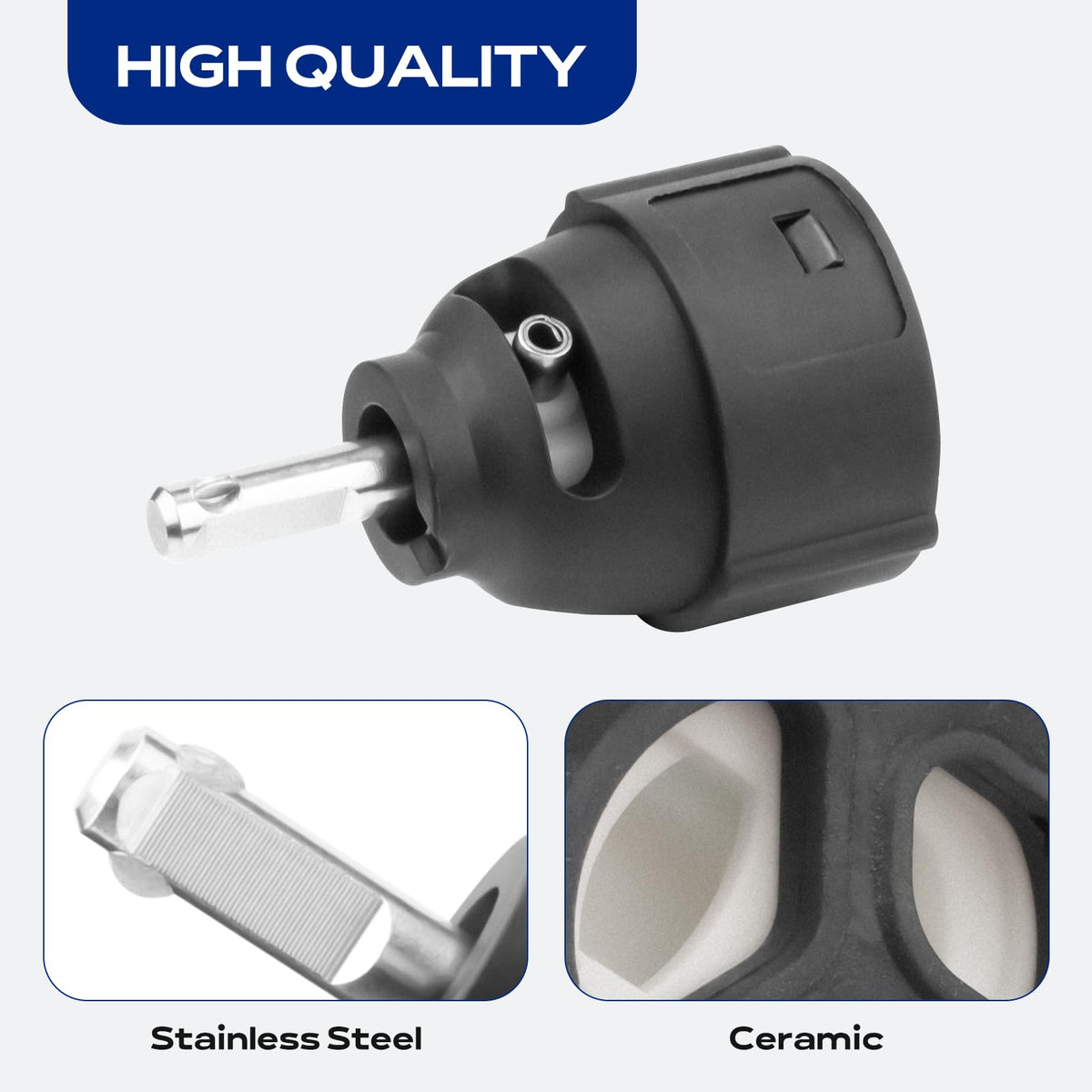 GJK brass and rubber components close-up for durability