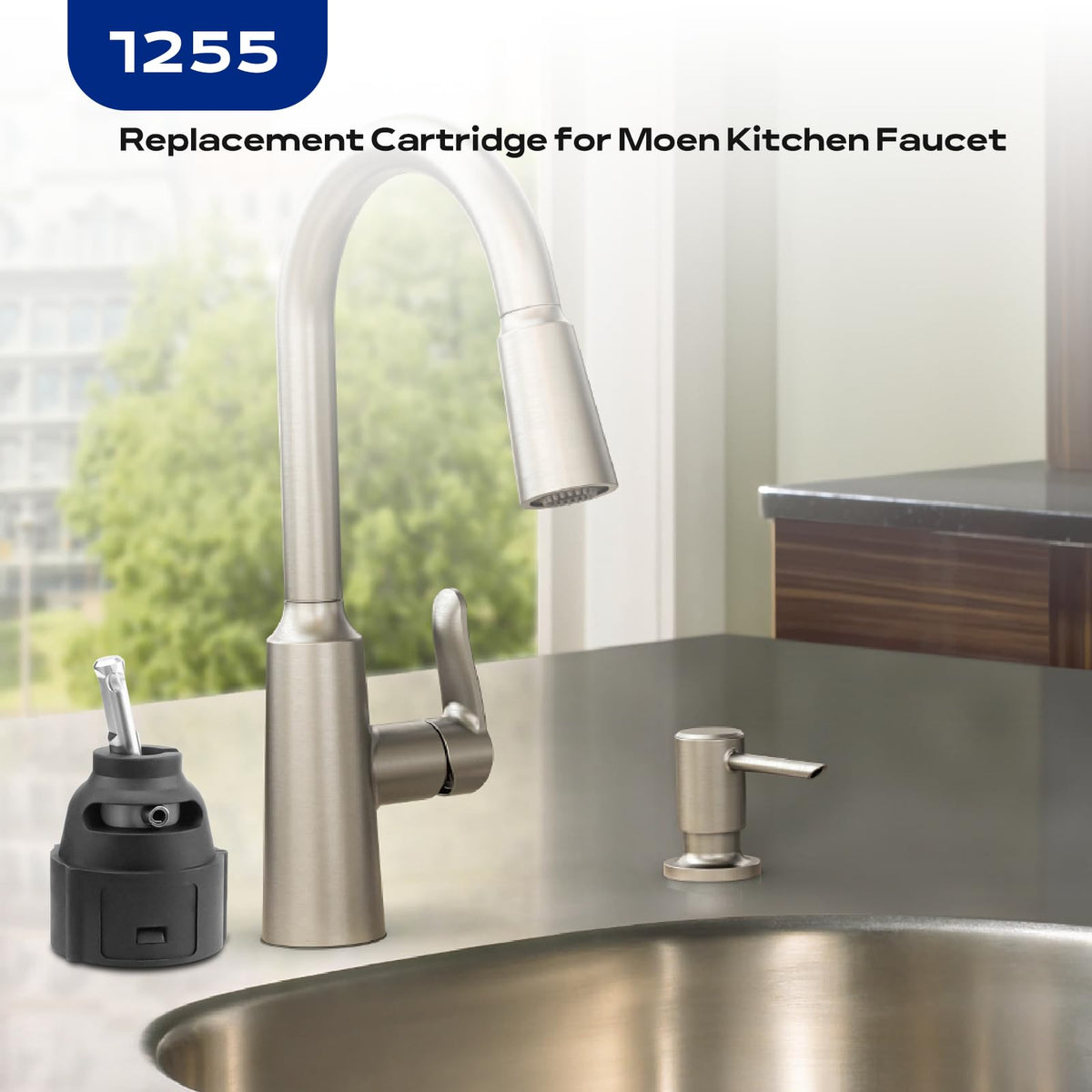 GJK 1255 cartridge compatibility with Moen kitchen faucets