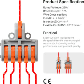 GKEEMARS 1-in-5-out splicing kit highlighting multi-out options.