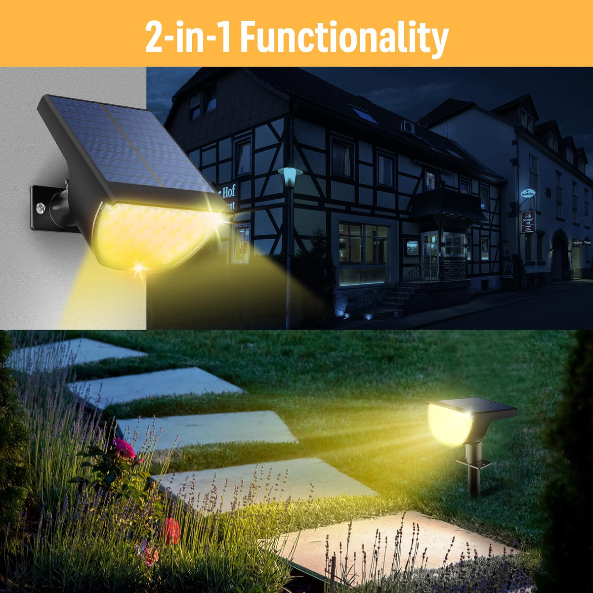 GKGG IP65 waterproof ABS construction for outdoor durability