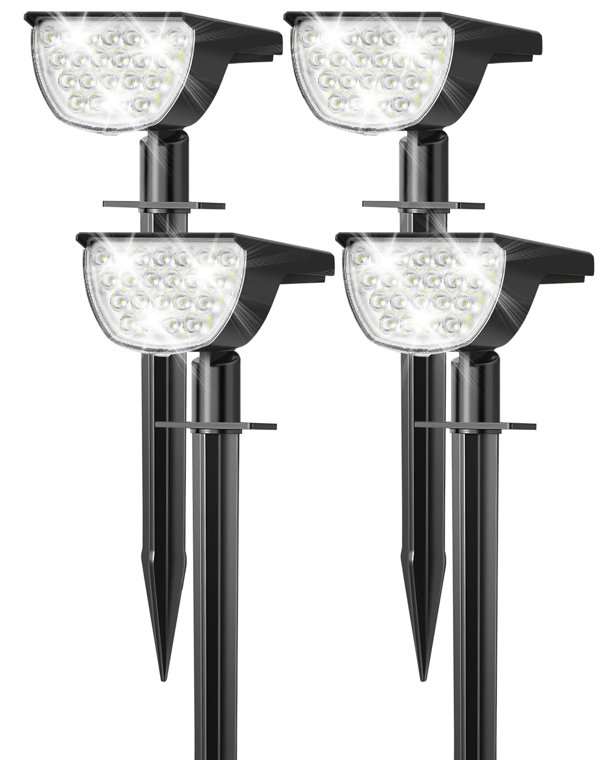 GKGG 76LED panel lights a garden path with bright, energy-efficient glow