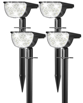 GKGG 76LED panel lights a garden path with bright, energy-efficient glow