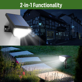 GKGG solar lights offer low, medium, and high modes for flexible evenings.