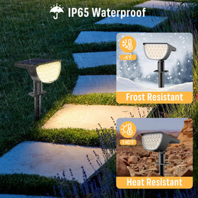 GKGG solar lights wall-mount option illuminating entryway walls