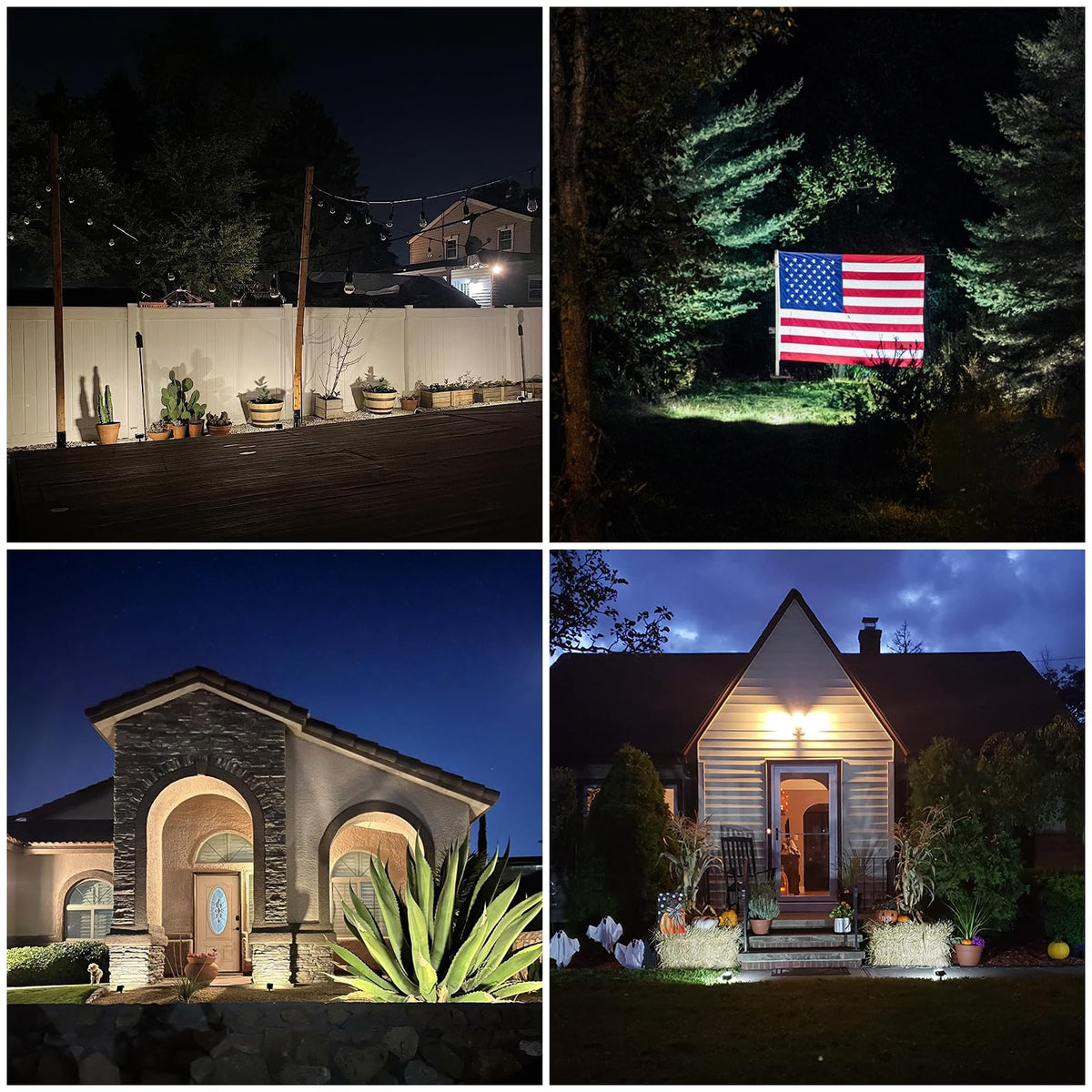 GKGG white light output enhancing night garden visibility