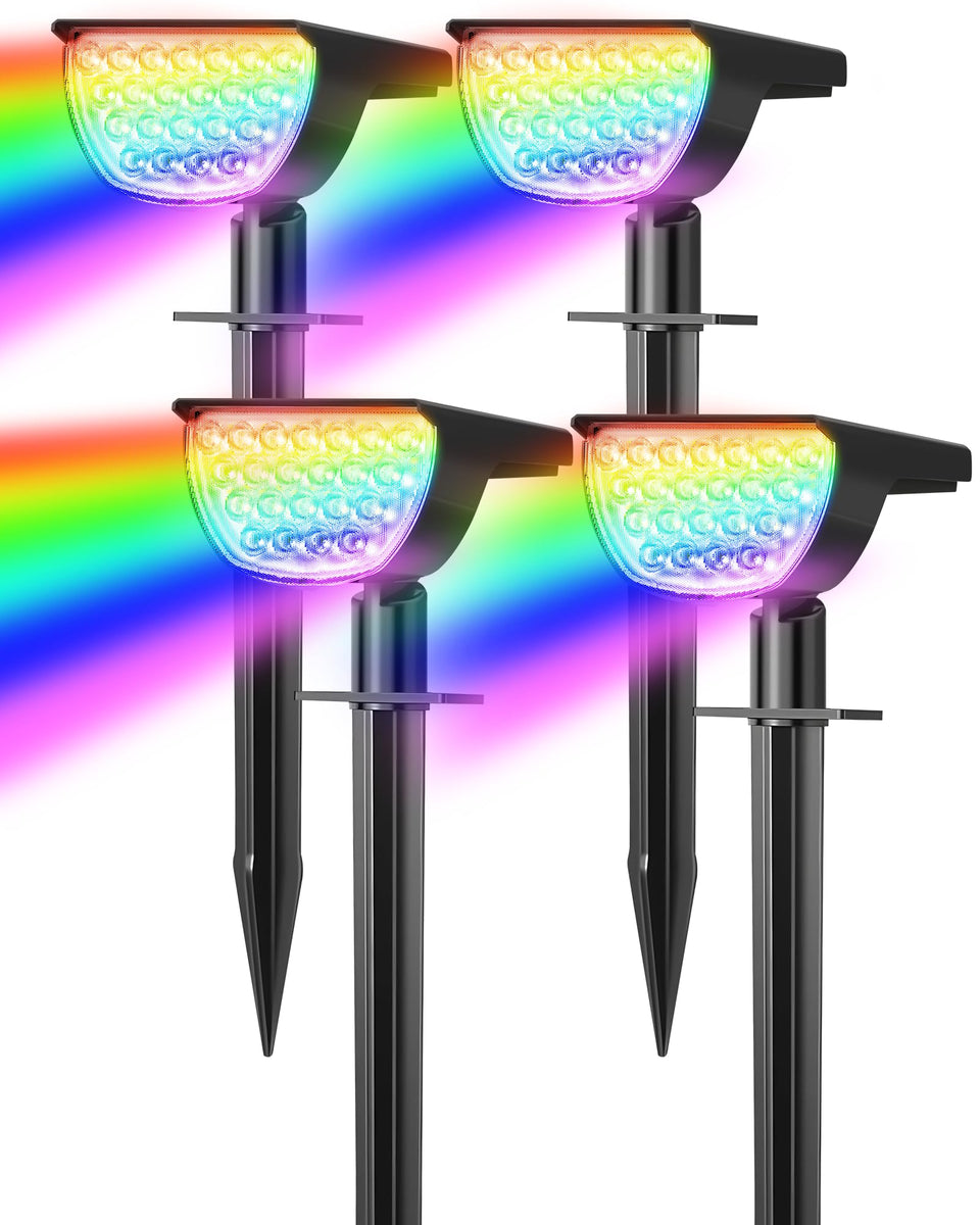 GKGG solar multicolor lights packaging shows premium design and easy setup for first-time buyers.