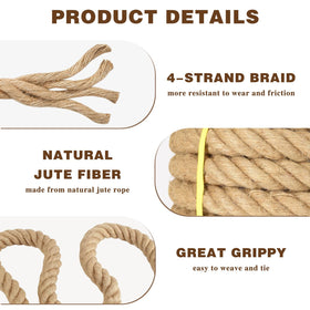 GKMAJKMB multi-purpose rope for tug of war, climbing, and bundling.