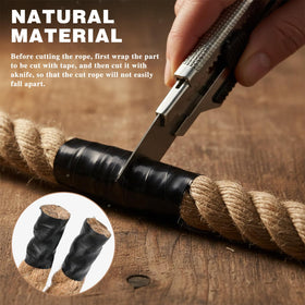 GKMAJKMB natural jute with four-strand braid for smooth handling.