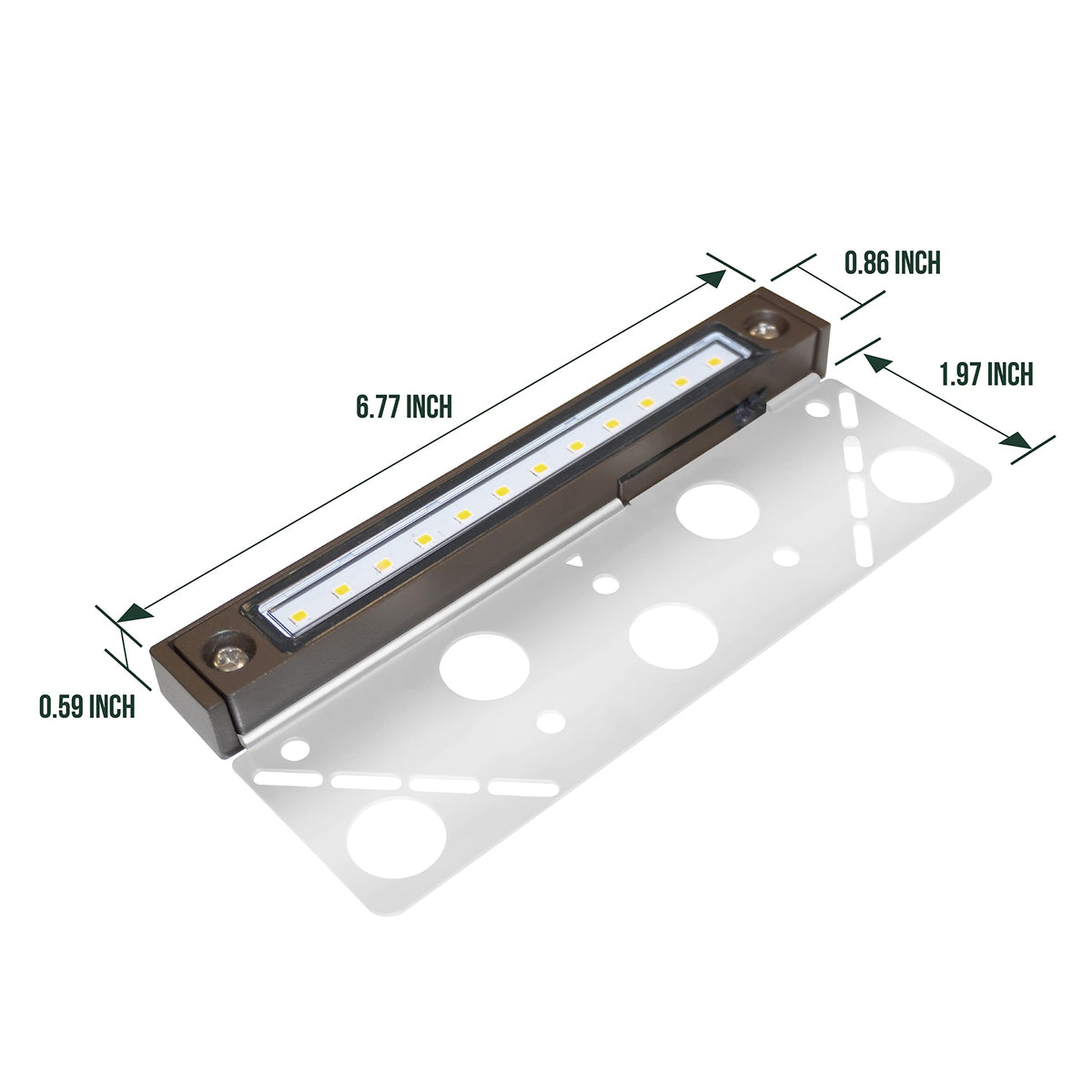 GKOLED 2700K warm white beam delivers glare-free pathway lighting.