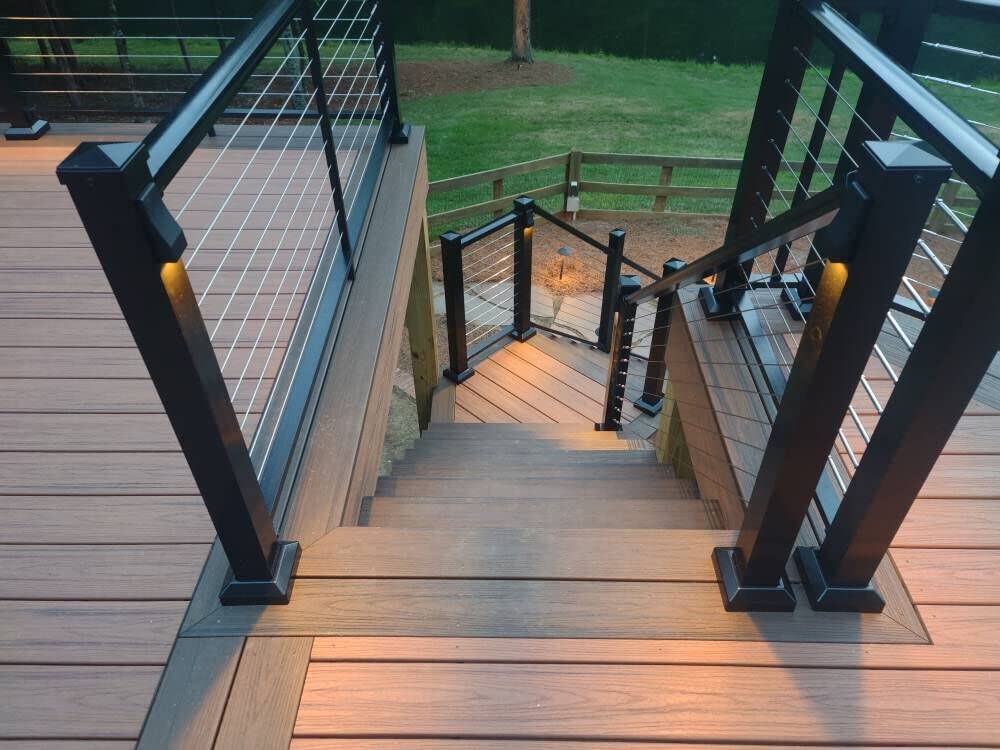 GKOLED surface-mount deck light for simple installation on rails or posts.