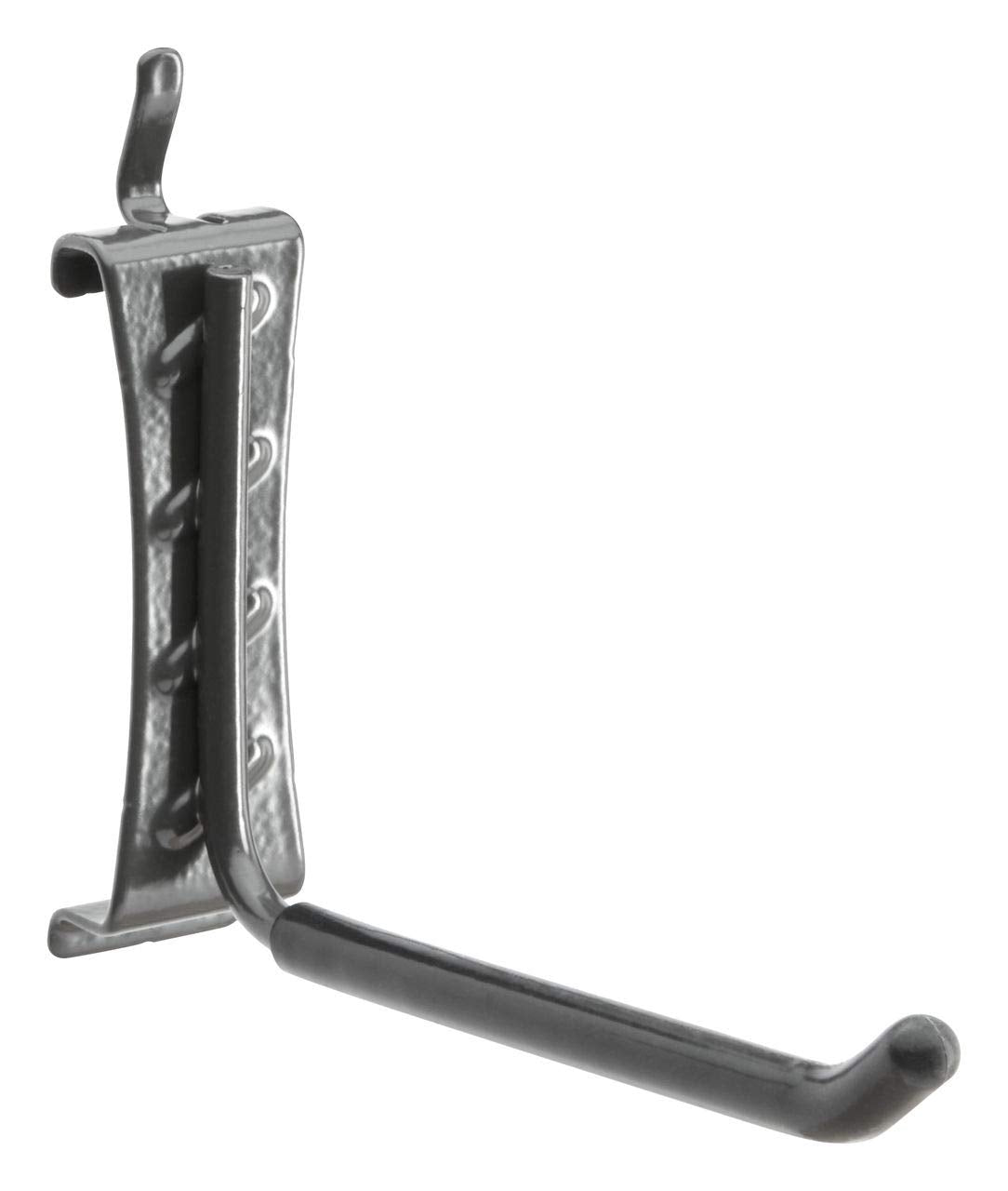Gladiator wall system with friction lock keeps hooks securely in place.