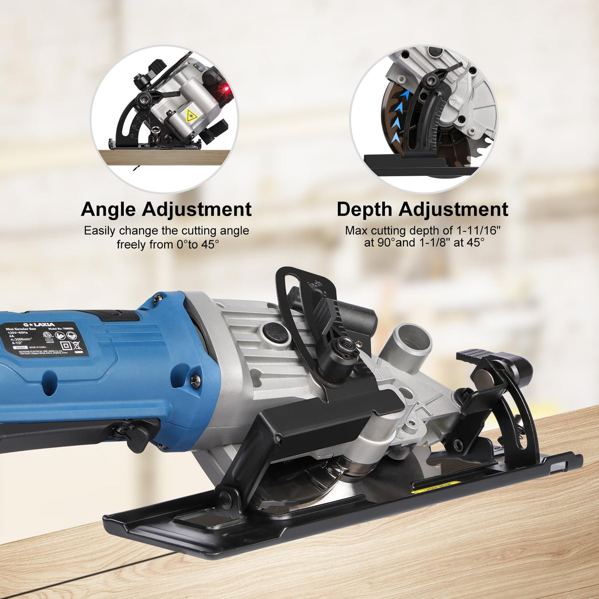 G LAXIA 24T TCT blades deliver clean cuts on wood and drywall
