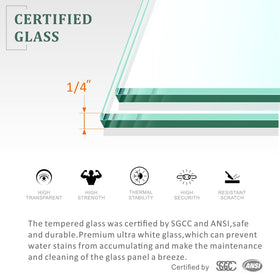 Glazenclos fingerprint-resistant design keeps glass looking clean with less effort.
