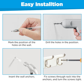 GlazieVault package includes screws and covers for convenient setup.