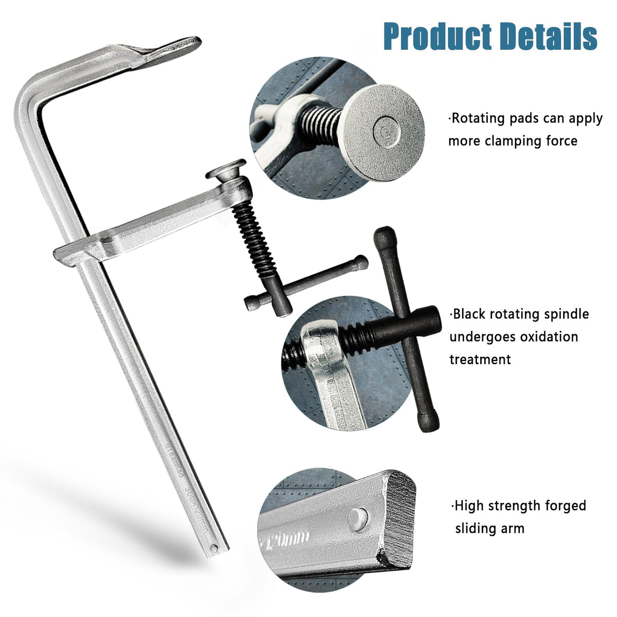 GleamRad 1320 lbs capacity supports heavy-duty clamping with confidence.