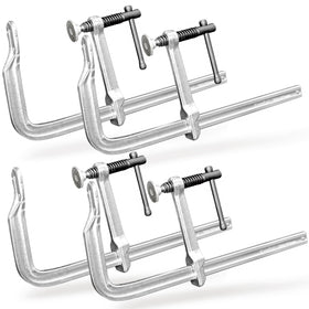 GleamRad four-pack 12-inch F-clamps for versatile welding and woodworking setups.