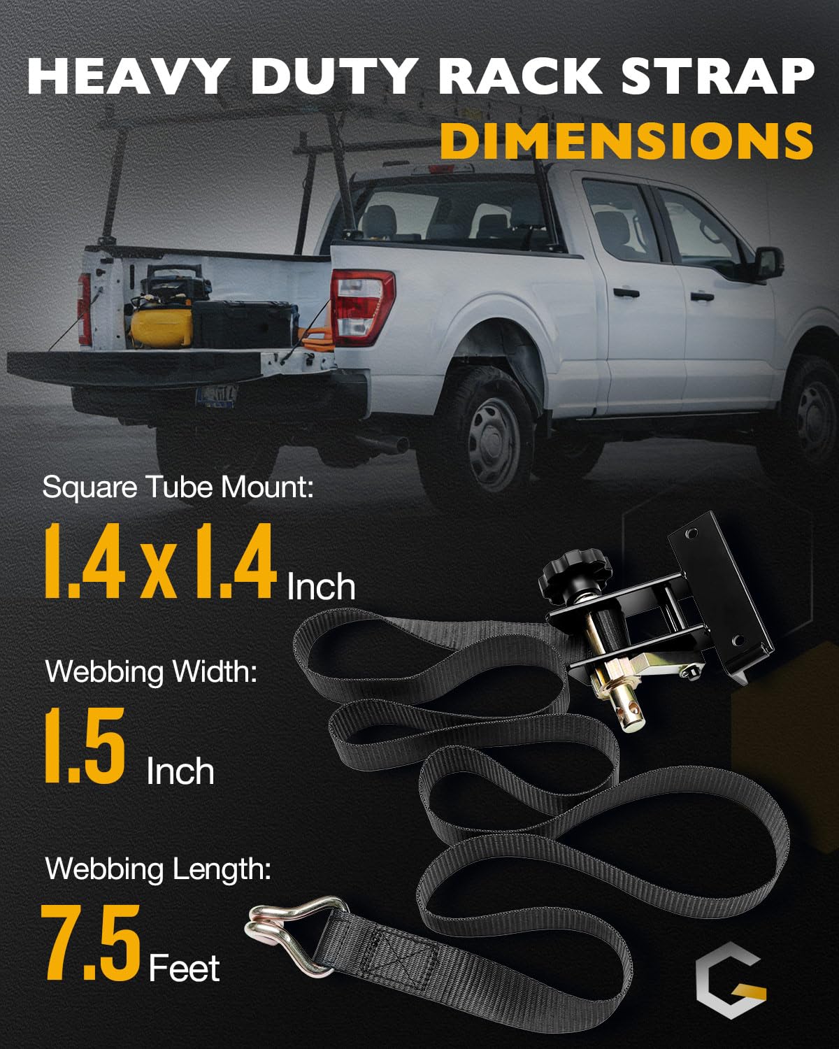 Gledewen bolt mounting hardware included enables quick bolt-on installation.