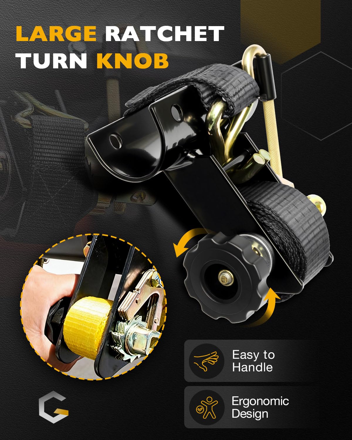 Cordura wear pad and premium webbing resist abrasion and weathering.