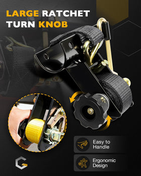 Cordura wear pad and premium webbing resist abrasion and weathering.