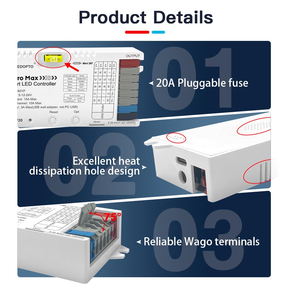 GLEDOPTO ZigBee 3.0 controller push switch for quick local control