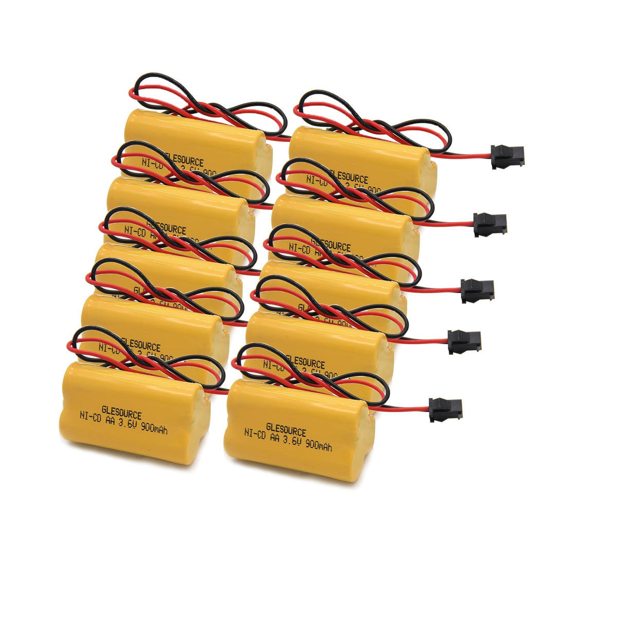 GLESOURCE ELB-B001 battery label—shows compatibility and reliable emergency light power.
