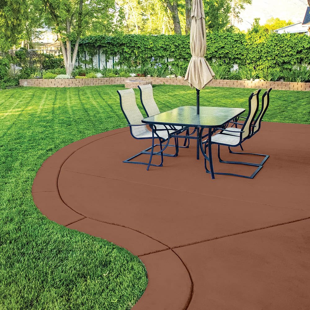 Glidden Cool Surface Floor in Clay Court illustrating durable outdoor floor coating