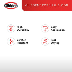 Glidden Grab-N-Go brown color swatch for porch and floor surfaces.