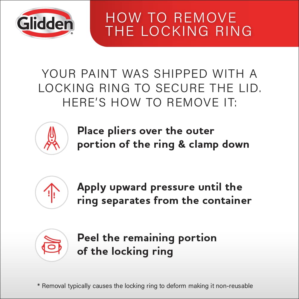Glidden Grab-N-Go fast-drying coat completing project quickly.