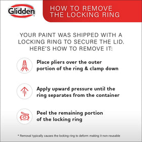 Glidden Grab-N-Go fast-drying coat completing project quickly.
