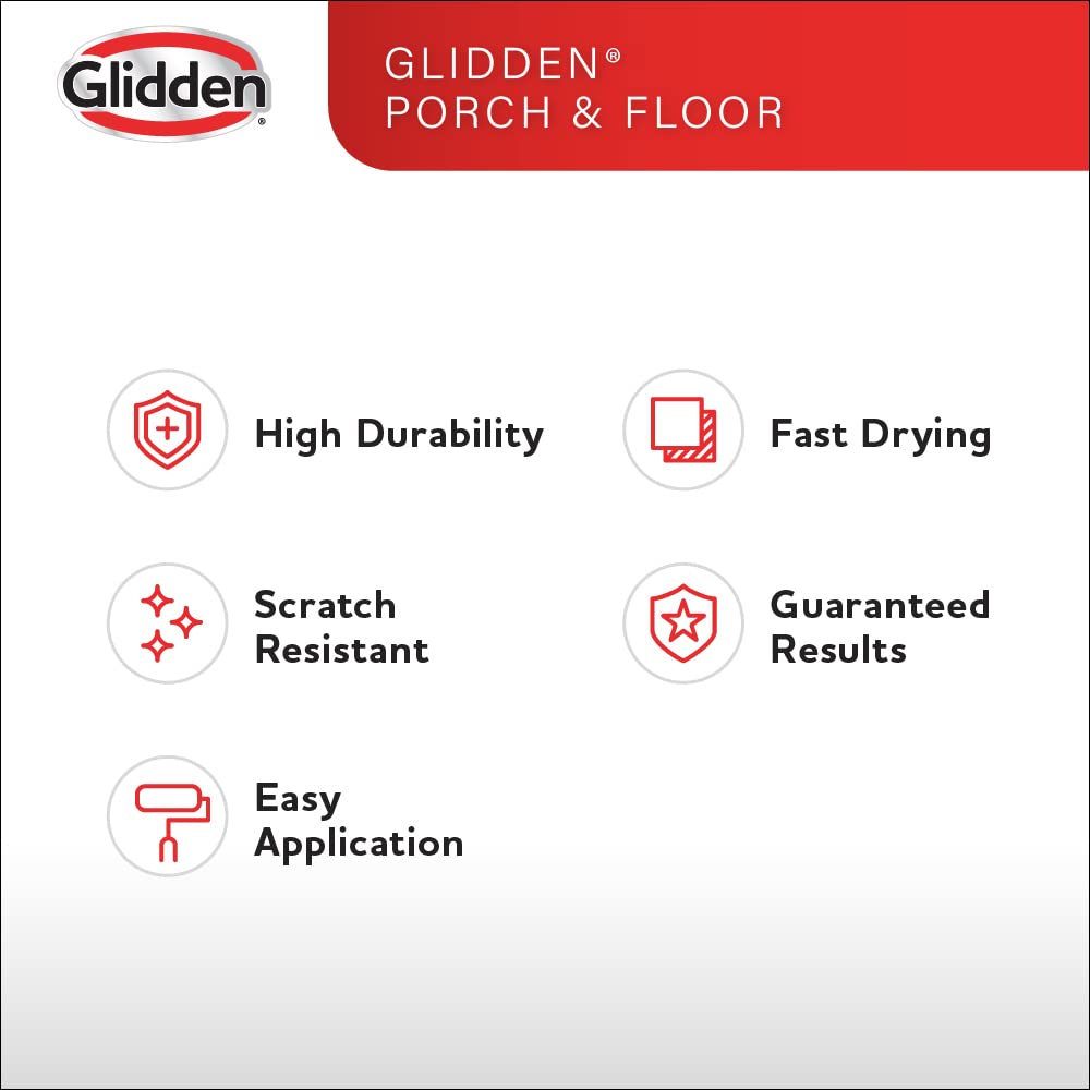 Glidden Grab-N-Go scratch-resistant finish close-up on brown surface.
