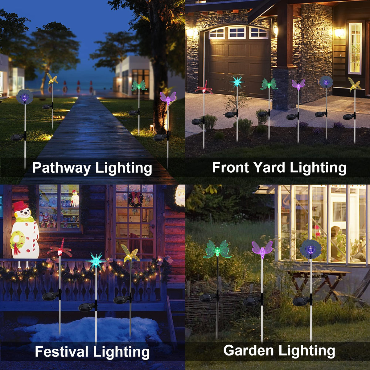 Glintoper color-changing LED pathway light for outdoor ambiance