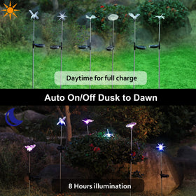 Glintoper hummingbird figurine solar light for tranquil patio ambiance